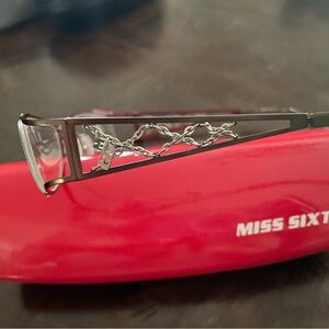 Miss Sixty Silver Glasses with Intricate Design